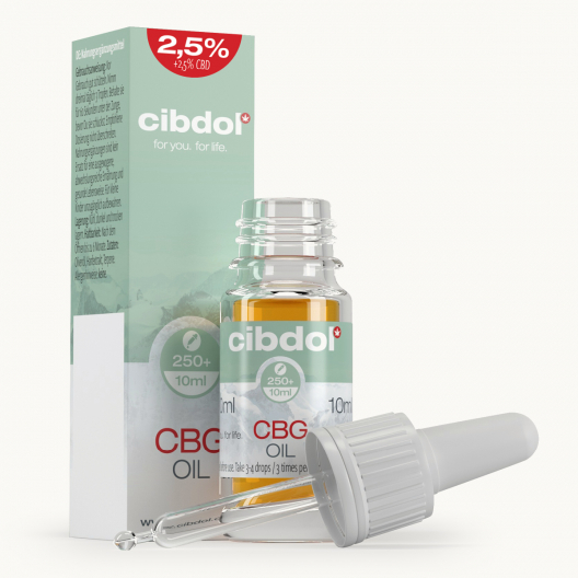 Huile de CBG 2,5 % & CBD 2,5 %
