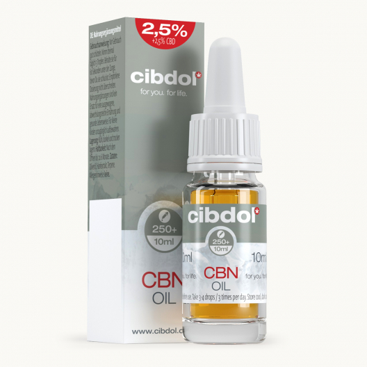 Huile de CBN 2,5 % et CBD 2,5 %